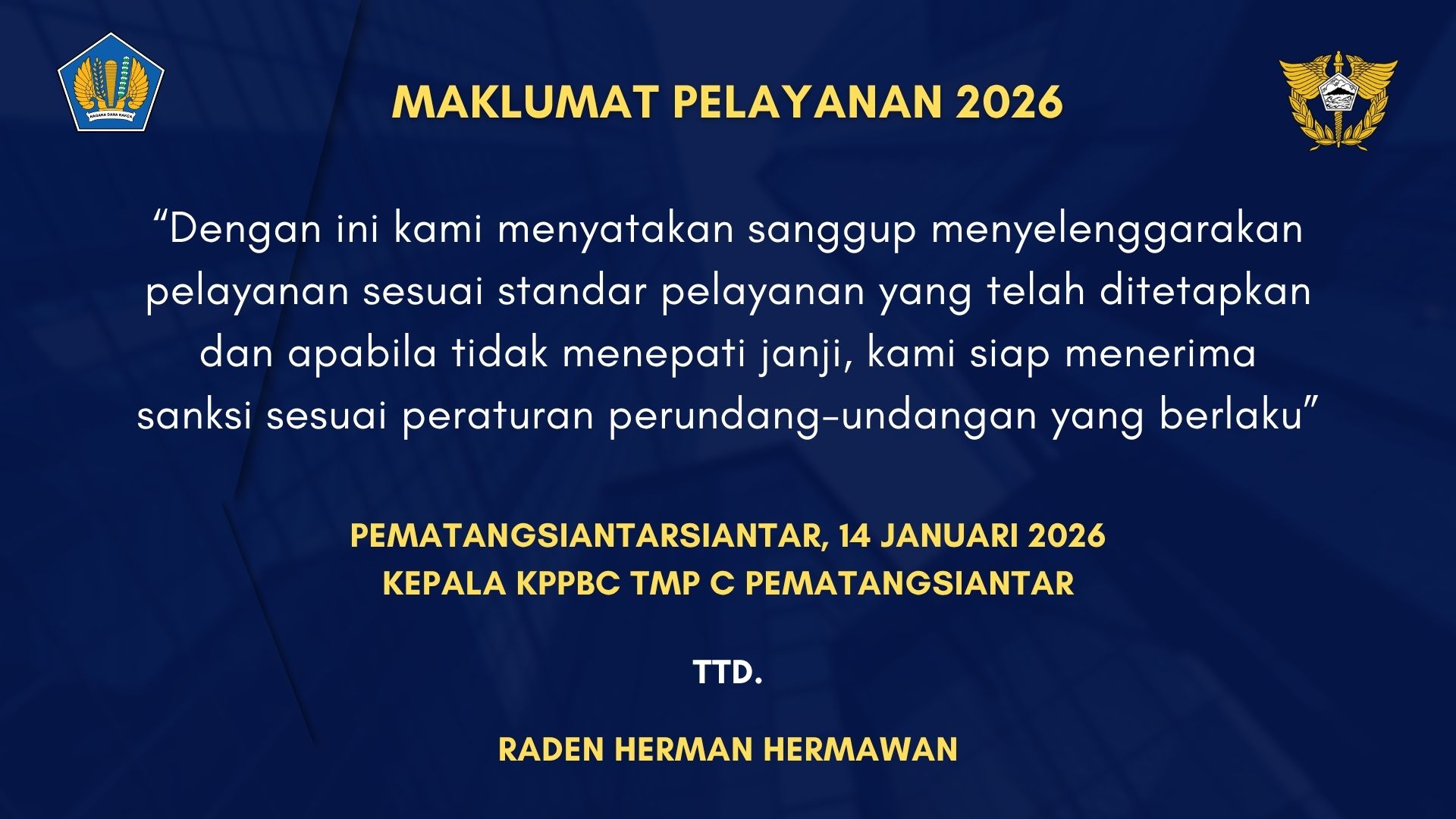 Maklumat Pelayanan