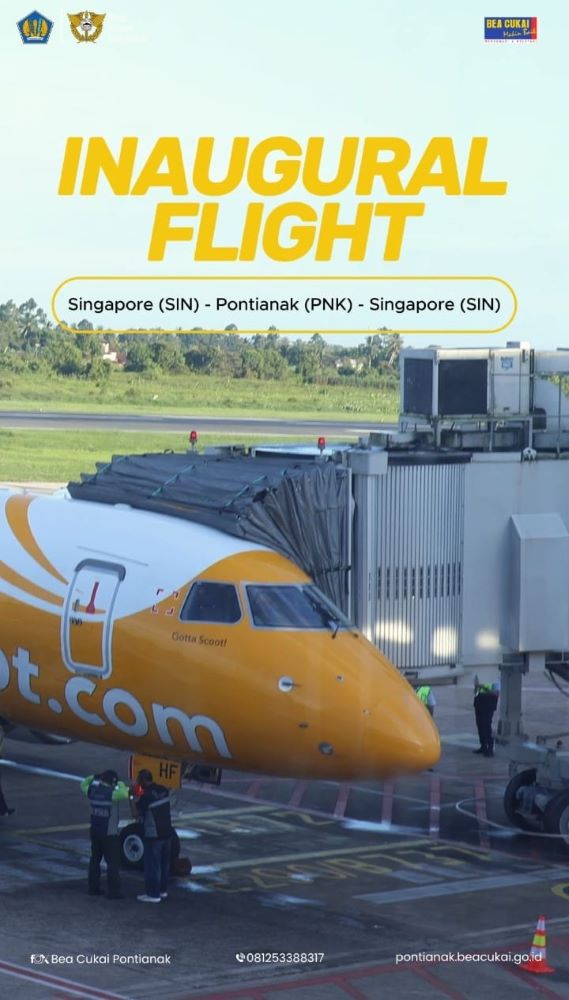 Inaugural Flight maskapai Scoot