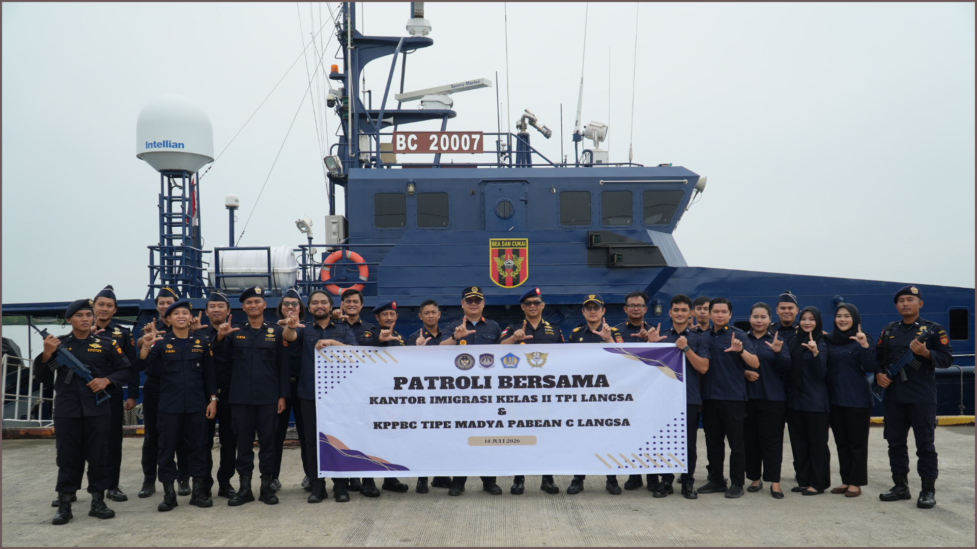 Perkuat Pengawasan Perbatasan, Bea Cukai Langsa dan Imigrasi Gelar Patroli Laut Terpadu di Pesisir Timur Aceh
