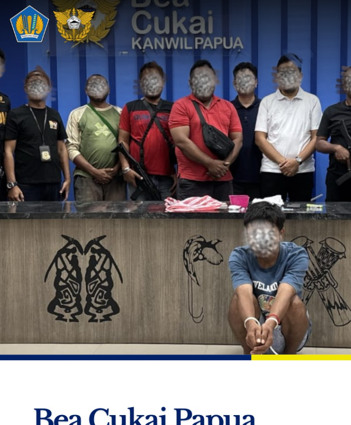 Amankan Masyarakat dari Barang Ilegal, Kanwil Bea Cukai Khusus Papua Catatkan Kinerja Positif Pengawasan dan Penindakan pada Semester I 2026
