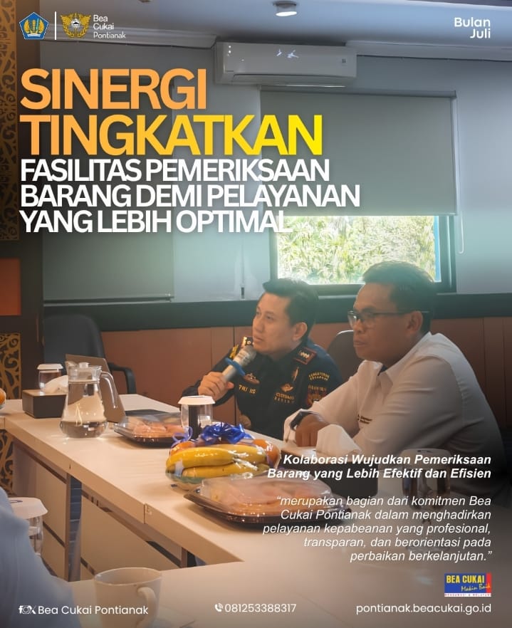 Bea Cukai Pontianak bersama PT Pelindo Regional 2 Pontianak melaksanakan coffee morning