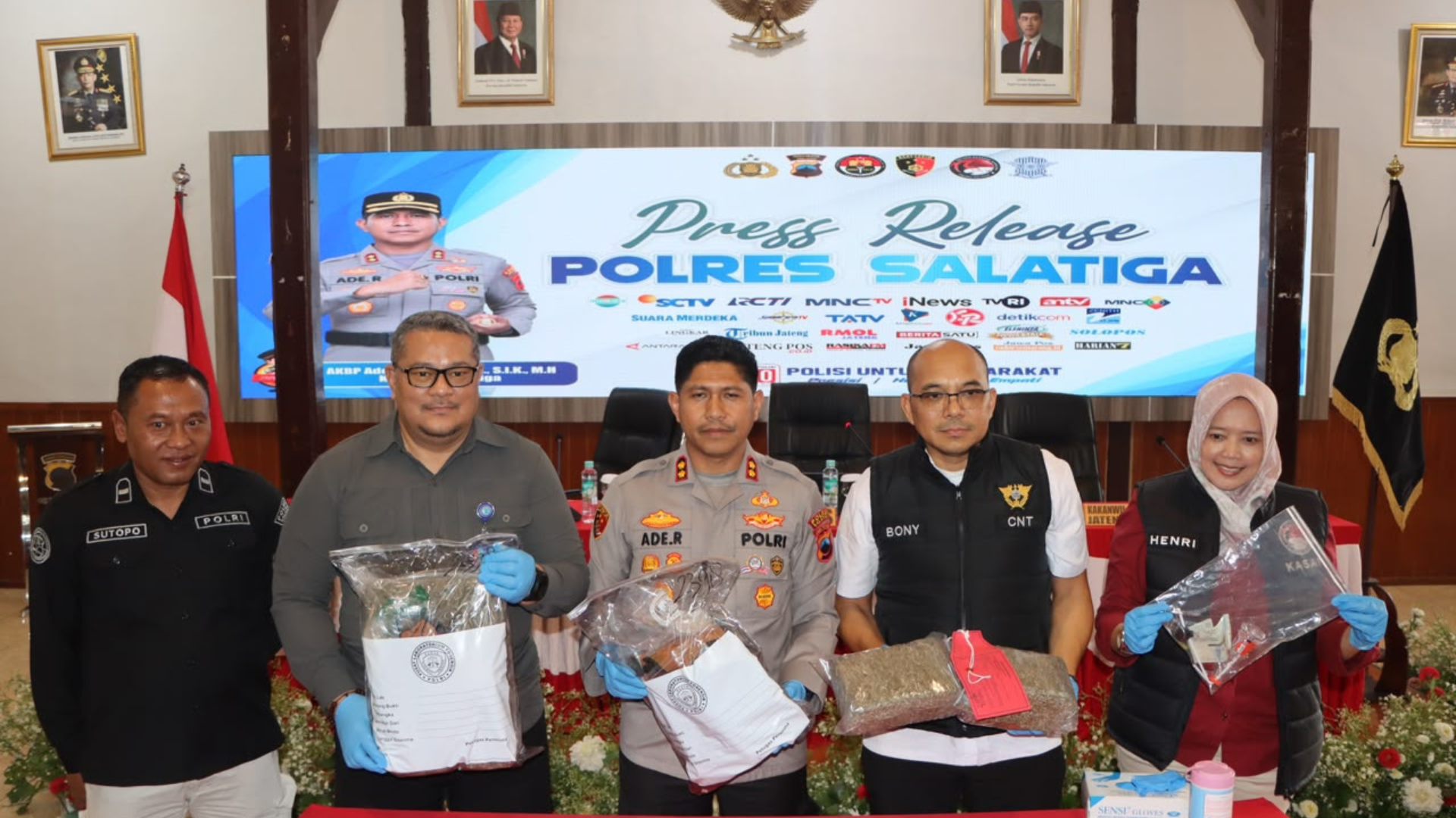 Ungkap Jaringan Narkotika, Sinergi Bea Cukai, BNNP, dan Polres Salatiga Gagalkan Peredaran Hampir 6 Kilogram Ganja