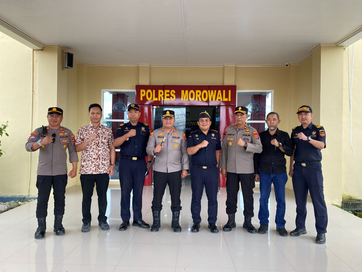 Sinergi Perkuat Pengawasan, Kepala Bea Cukai Morowali Kunjungi Kapolres Morowali