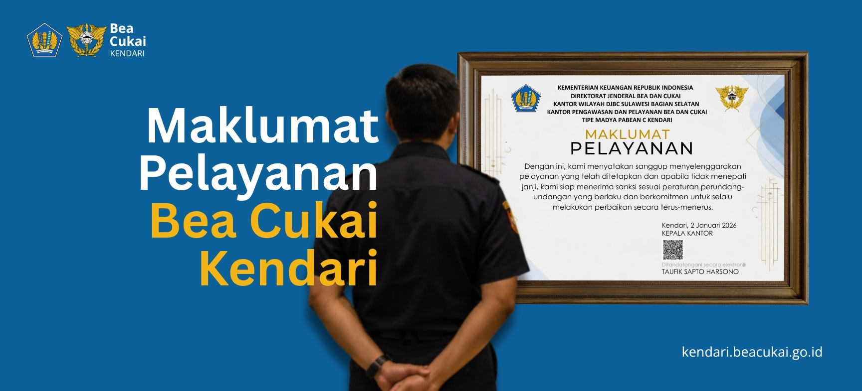 Maklumat Pelayanan Bea Cukai Kendari