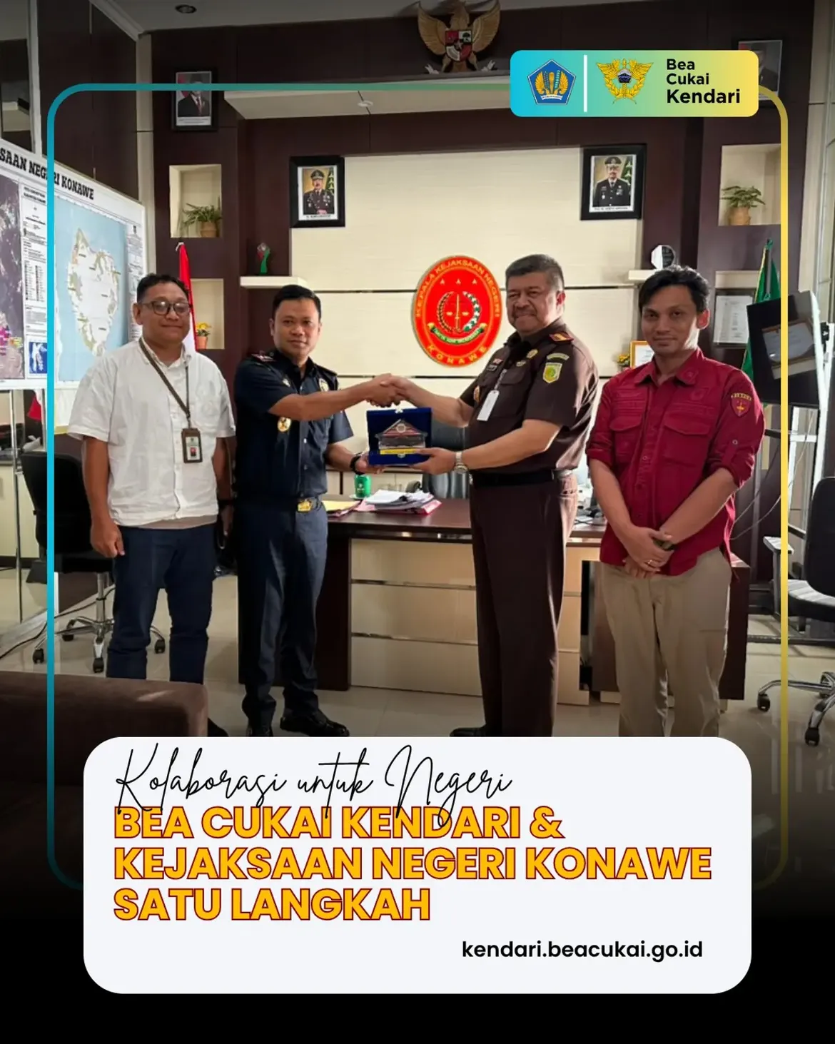 Kolaborasi untuk Negeri: BC Kendari  Kejari Konawe Satu Langkah
