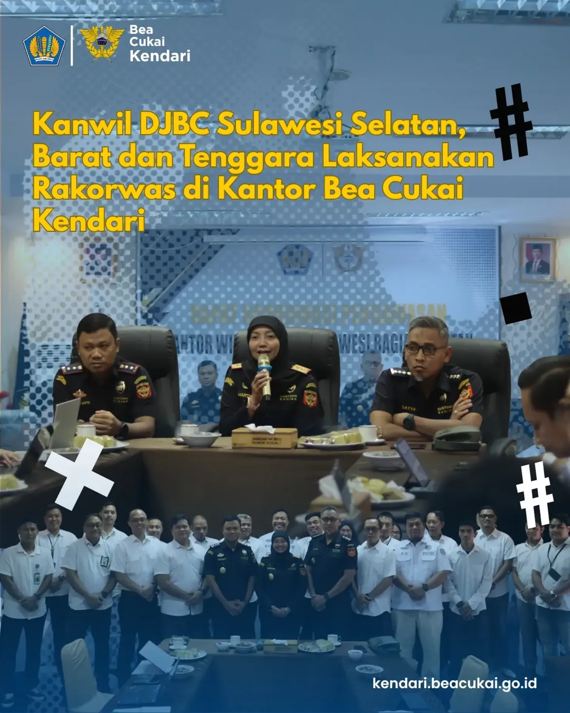 Kanwil DJBC Sulbagsel Laksanakan Rakorwas di Kantor Bea Cukai Kendari