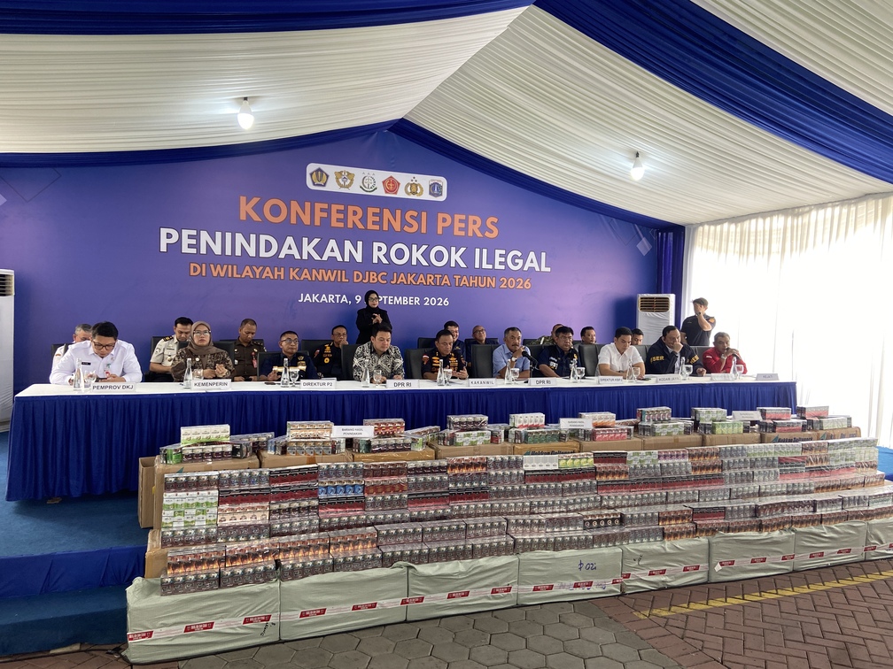 Bea Cukai Jakarta Gagalkan Peredaran 10,7 Juta Batang Rokok Ilegal, Potensi Kerugian Negara Lebih dari Rp8 Miliar