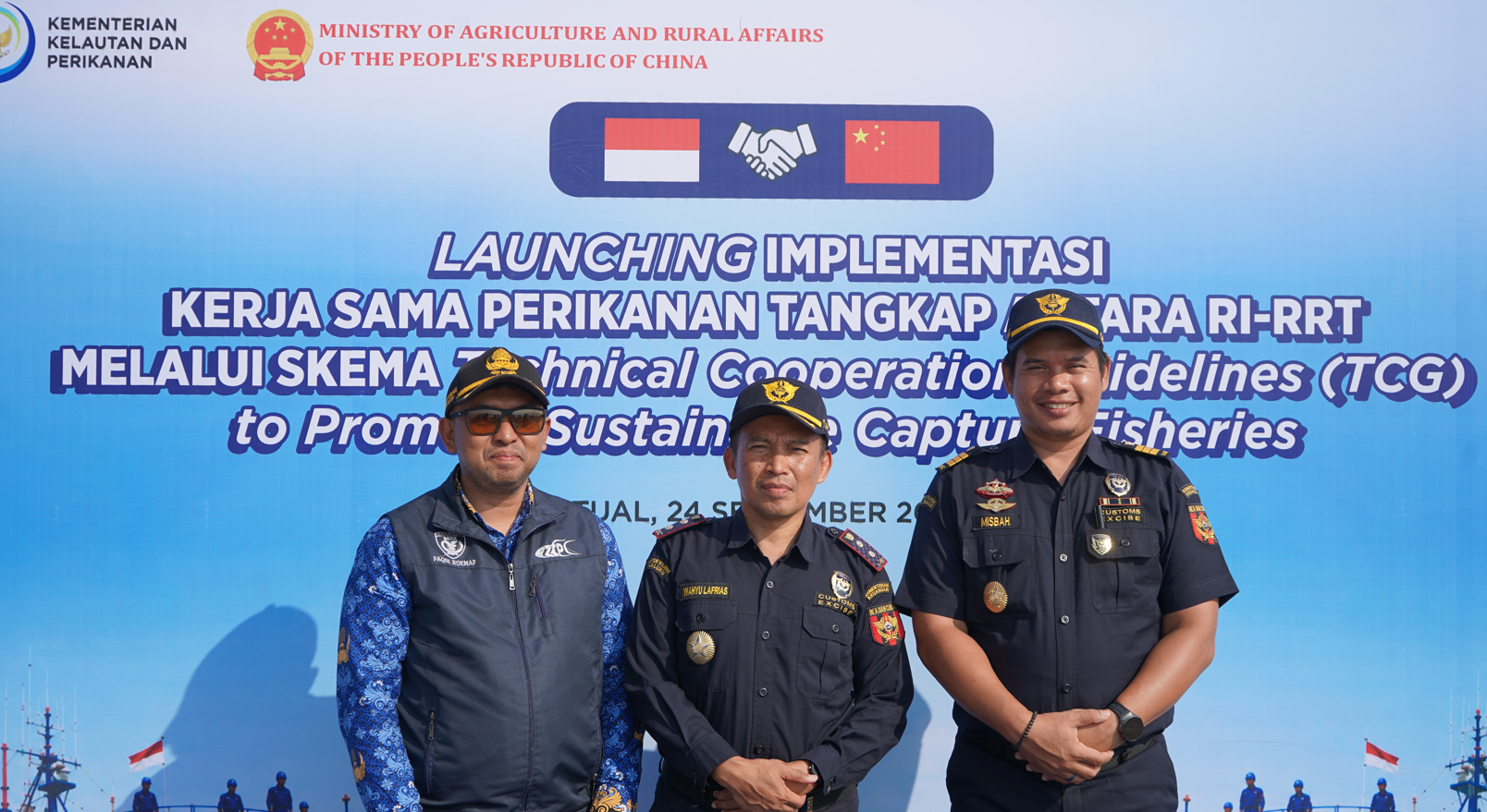 Dukung Peningkatan Kesejahteraan Nelayan, Bea Cukai Tual Hadiri Launching Kerja Sama Perikanan RI–Tiongkok