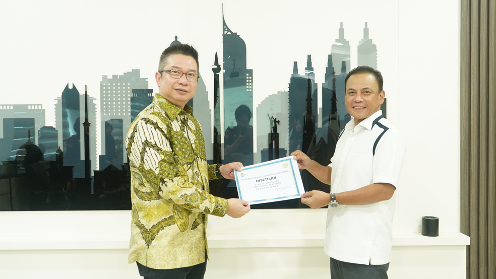 Perlakuan Tertentu diberikan Kepada PT Primus Sanus Cooking Oil Industrial