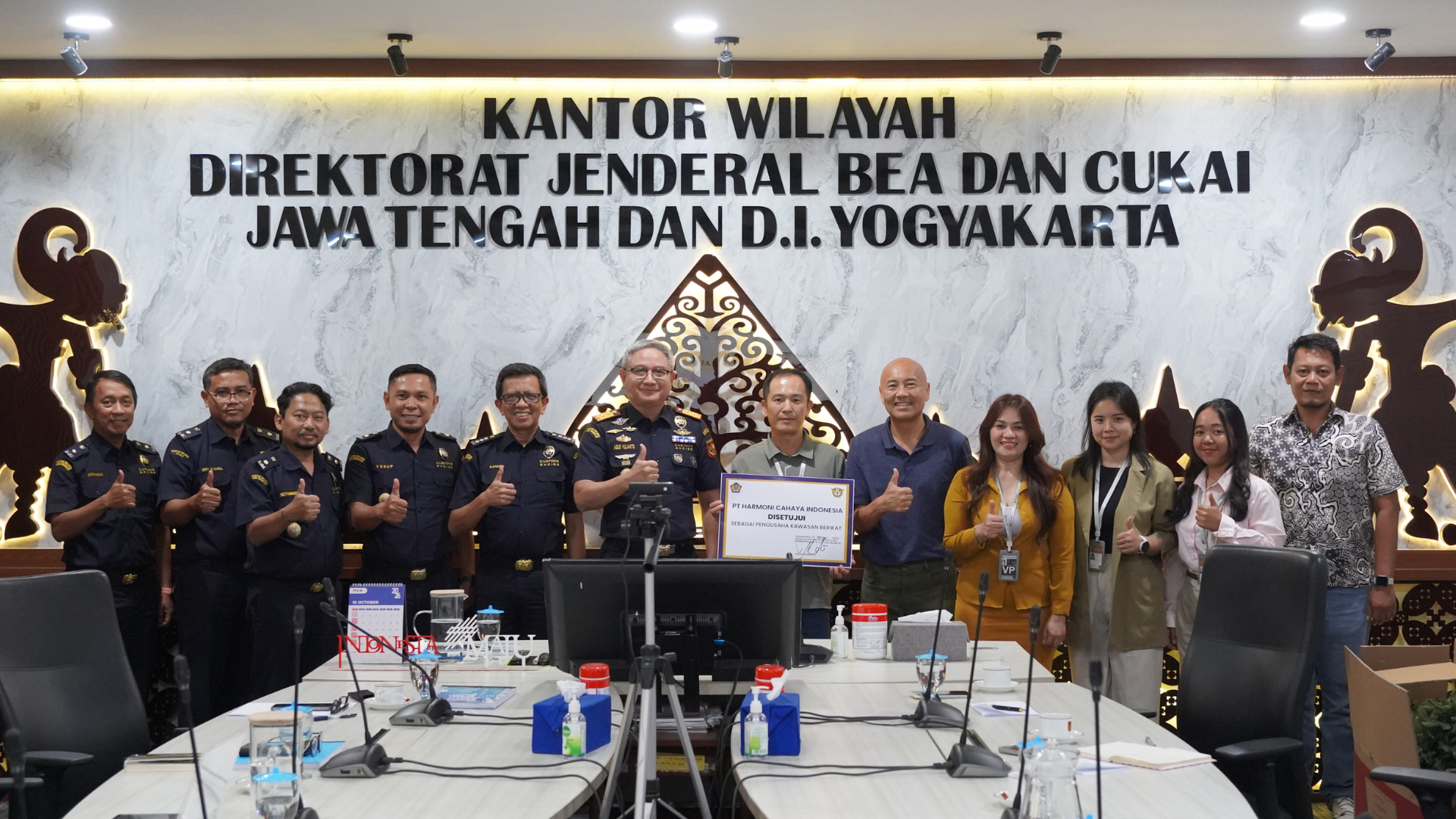 Dorong Pertumbuhan Ekonomi Grobogan, Bea Cukai Jateng DIY Berikan Fasilitas Kawasan Berikat Kepada PT Harmoni Cahaya Indonesia