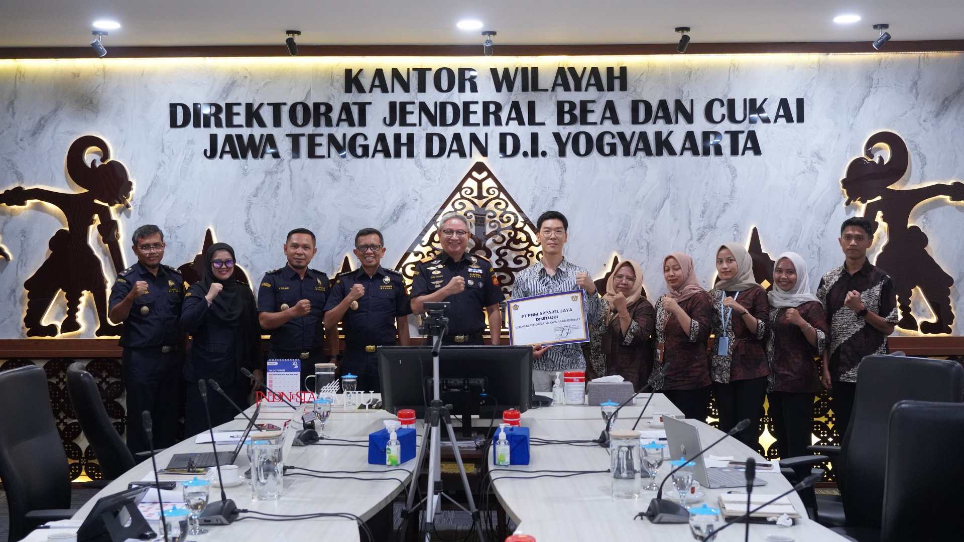 Dukung Industri Tekstil Nasional dan Pertumbuhan Perekonomian Daerah, Bea Cukai Jateng DIY Berikan Fasilitas Kawasan Berikat Kepada PT PNM Apparel Jaya