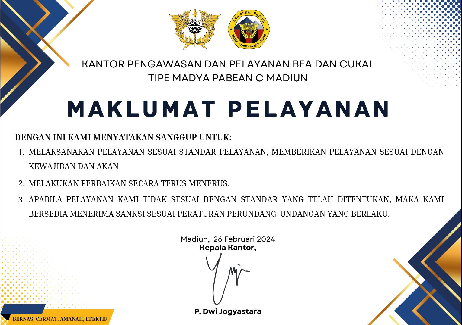 Maklumat Pelayanan