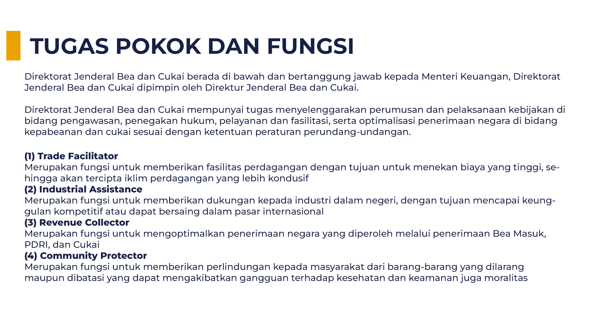Tugas Pokok dan Fungsi