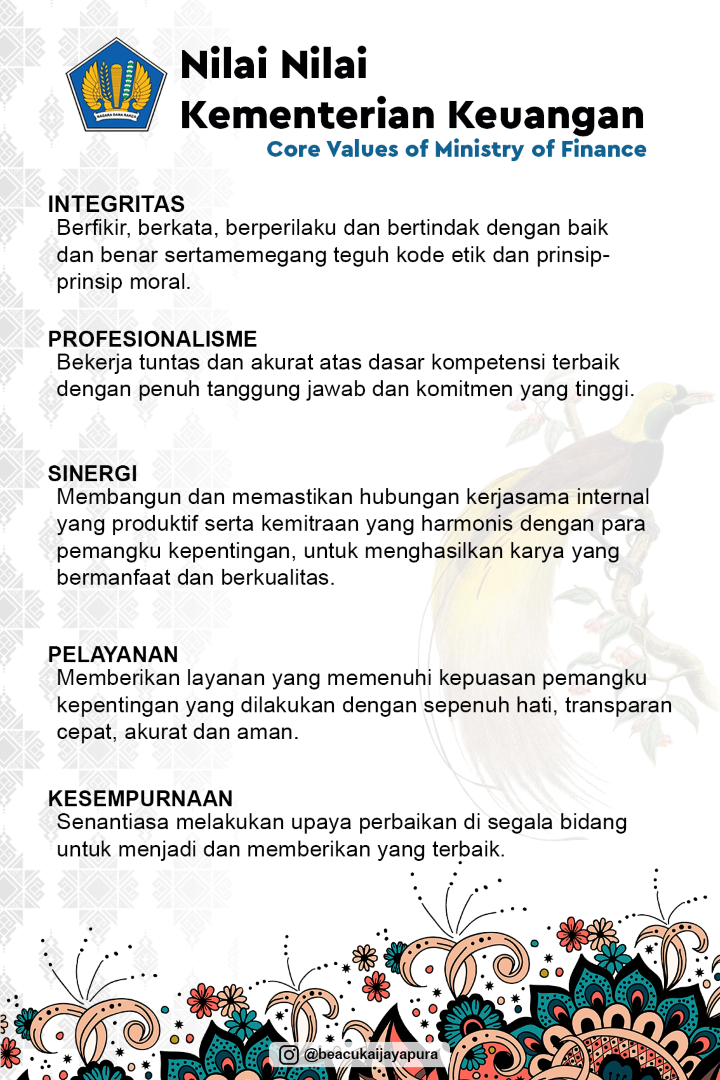 Nilai-nilai Kementerian Keuangan