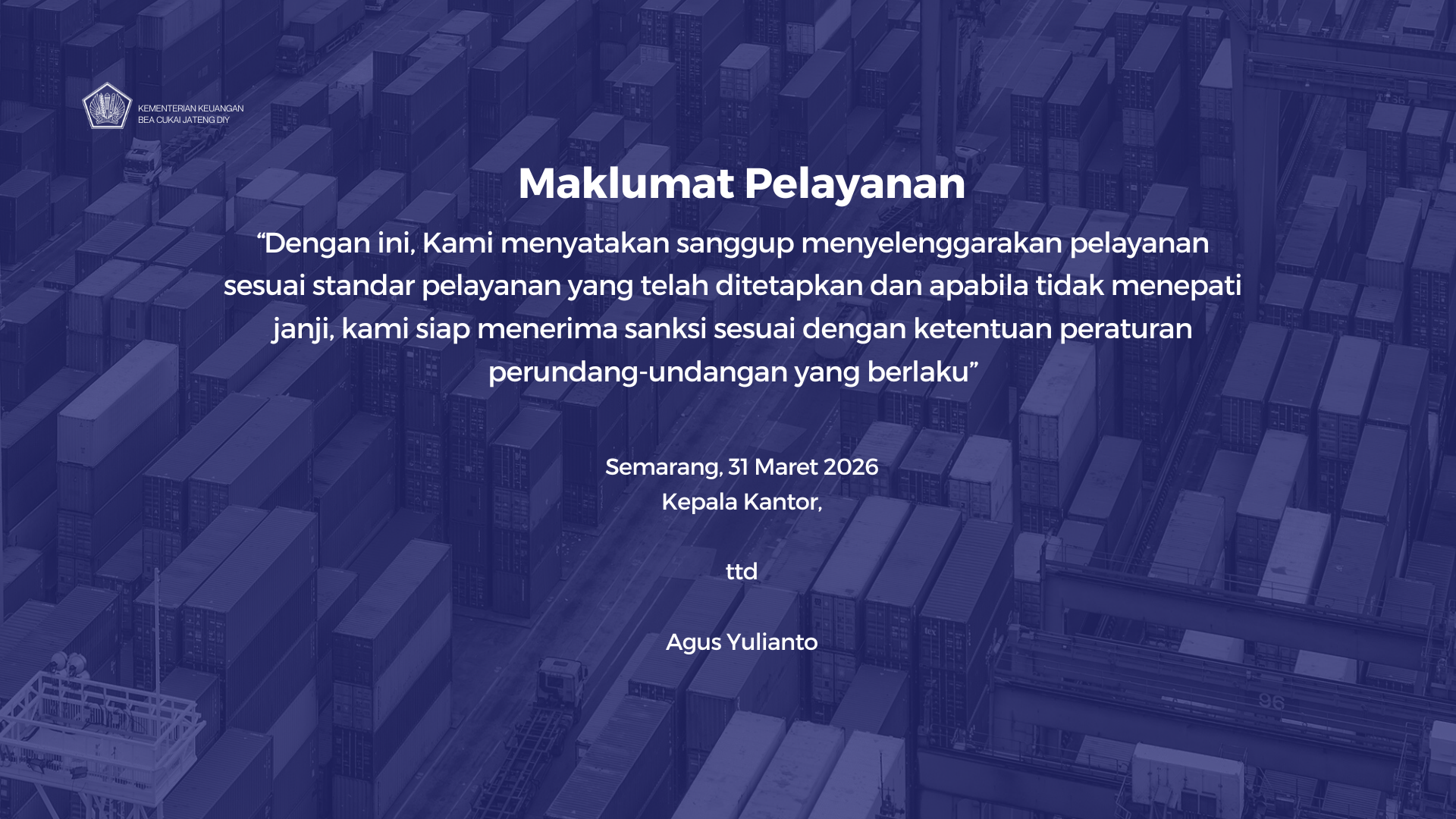 Maklumat Pelayanan