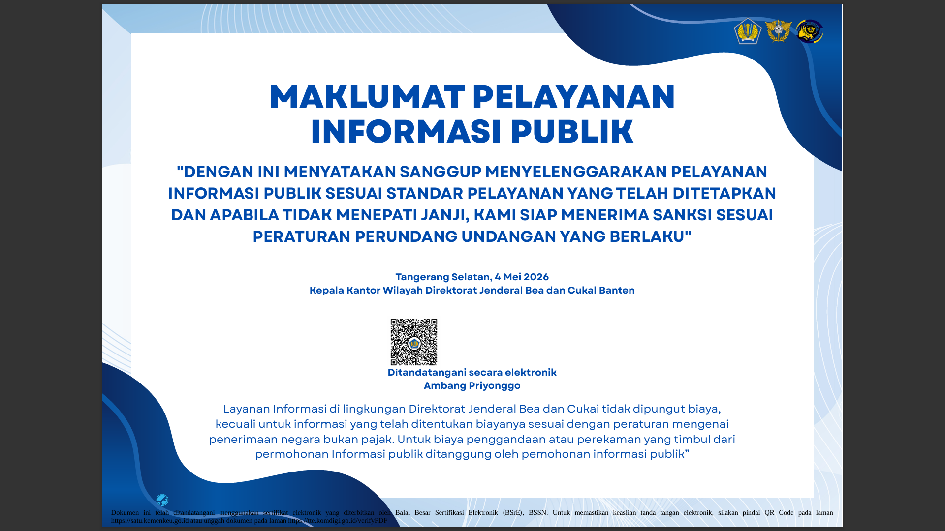 Profile Pejabat PPID