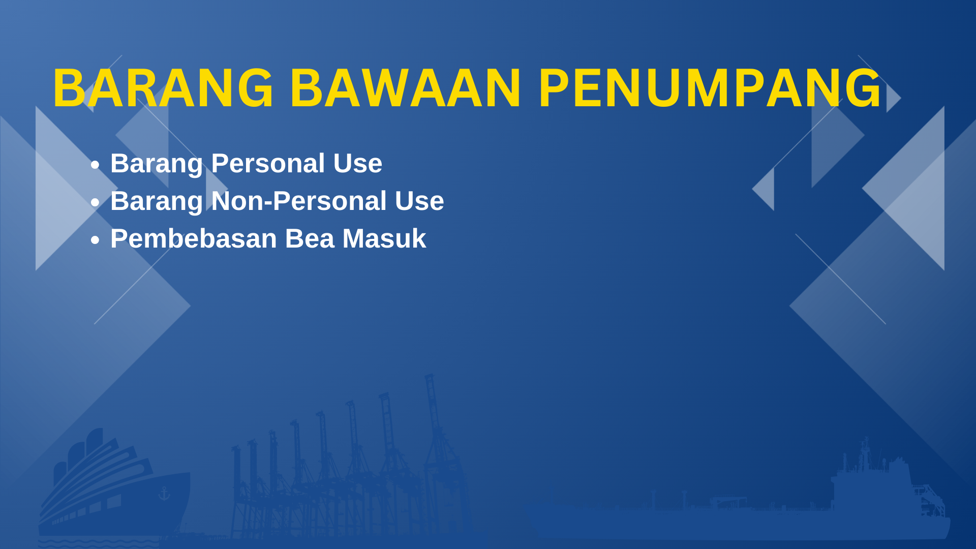 Informasi Barang Bawaan Penumpang