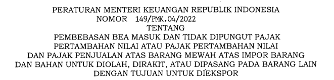 Prosedur Pengajuan Perubahan Data KITE Pembebasan