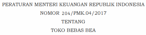 Prosedur Pengajuan Fasilitas Toko Bebas Bea