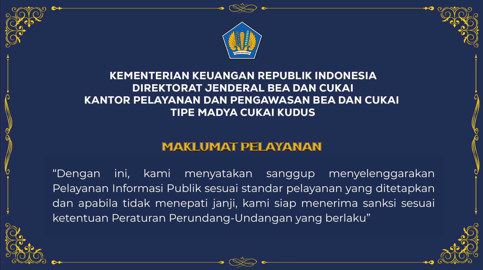Maklumat Pelayanan Publik